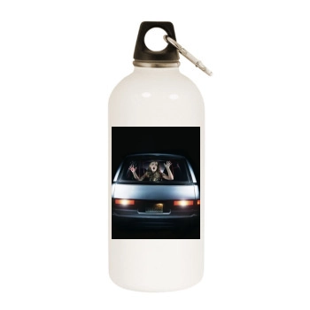 Sarah Michelle Gellar White Water Bottle With Carabiner