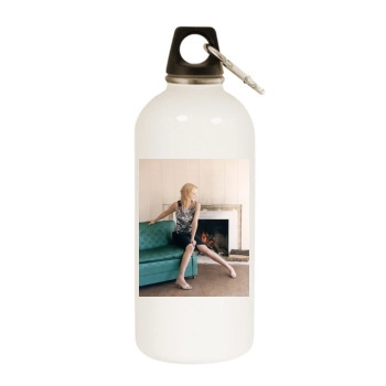 Sarah Michelle Gellar White Water Bottle With Carabiner