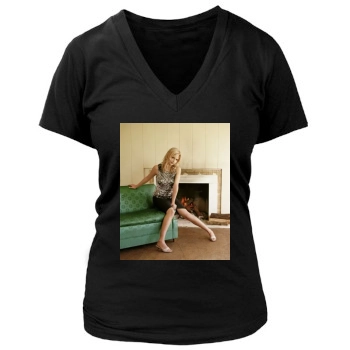 Sarah Michelle Gellar Women's Deep V-Neck TShirt