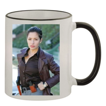 Sarah Shahi 11oz Colored Rim & Handle Mug