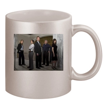 Sarah Shahi 11oz Metallic Silver Mug