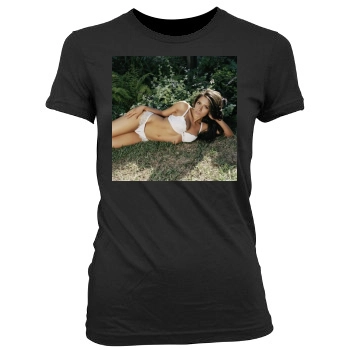 Sarah Shahi Women's Junior Cut Crewneck T-Shirt