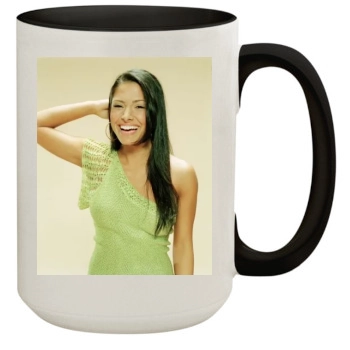 Sarah Shahi 15oz Colored Inner & Handle Mug