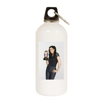 Sarah Silverman White Water Bottle With Carabiner