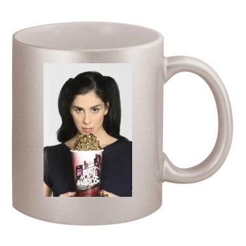 Sarah Silverman 11oz Metallic Silver Mug