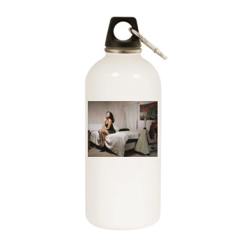 Sarah Silverman White Water Bottle With Carabiner