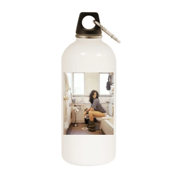 Sarah Silverman White Water Bottle With Carabiner