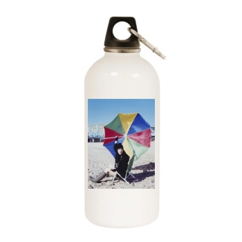 Sarah Silverman White Water Bottle With Carabiner