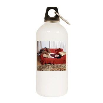 Sarah Silverman White Water Bottle With Carabiner