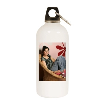 Sarah Silverman White Water Bottle With Carabiner