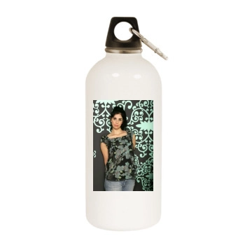 Sarah Silverman White Water Bottle With Carabiner