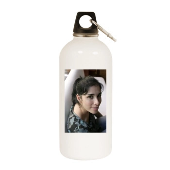 Sarah Silverman White Water Bottle With Carabiner