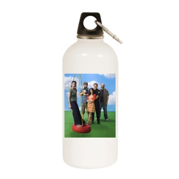 Sarah Silverman White Water Bottle With Carabiner