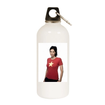 Sarah Silverman White Water Bottle With Carabiner