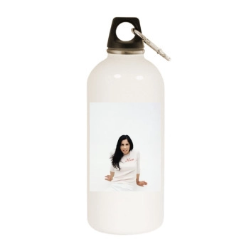 Sarah Silverman White Water Bottle With Carabiner