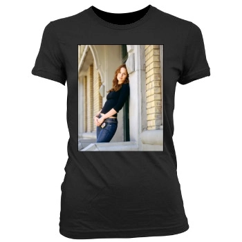 Sarah Wayne Callies Women's Junior Cut Crewneck T-Shirt