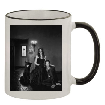 Sarah Wayne Callies 11oz Colored Rim & Handle Mug