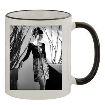 Sarah Wayne Callies 11oz Colored Rim & Handle Mug