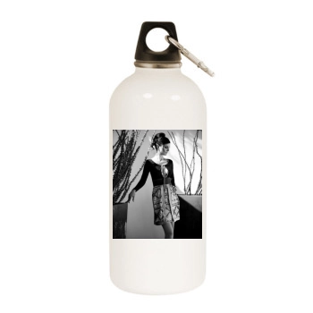 Sarah Wayne Callies White Water Bottle With Carabiner