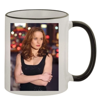 Sarah Wayne Callies 11oz Colored Rim & Handle Mug