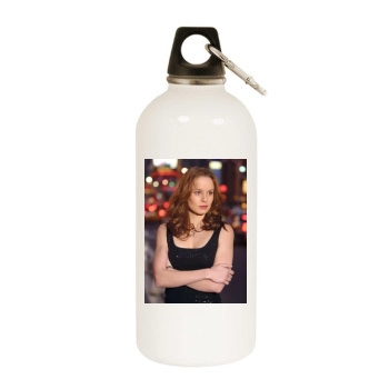 Sarah Wayne Callies White Water Bottle With Carabiner