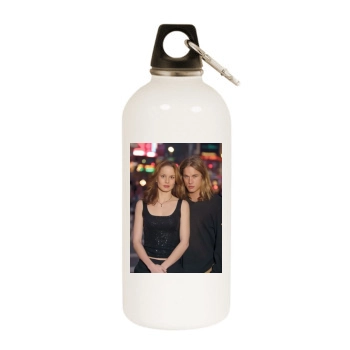 Sarah Wayne Callies White Water Bottle With Carabiner