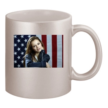 Sasha Cohen 11oz Metallic Silver Mug