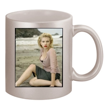 Scarlett Johansson 11oz Metallic Silver Mug