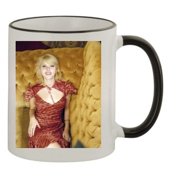 Scarlett Johansson 11oz Colored Rim & Handle Mug