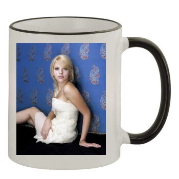 Scarlett Johansson 11oz Colored Rim & Handle Mug