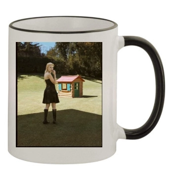 Scarlett Johansson 11oz Colored Rim & Handle Mug