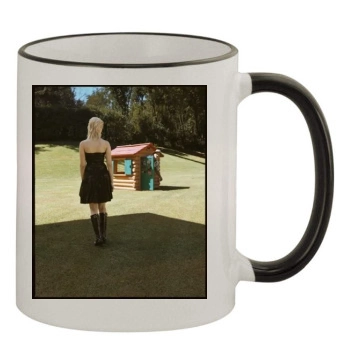 Scarlett Johansson 11oz Colored Rim & Handle Mug