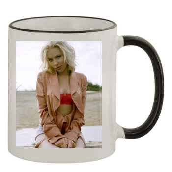 Scarlett Johansson 11oz Colored Rim & Handle Mug