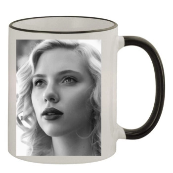 Scarlett Johansson 11oz Colored Rim & Handle Mug