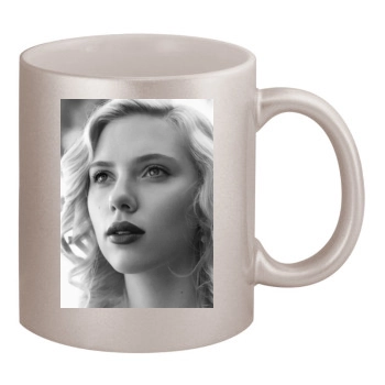 Scarlett Johansson 11oz Metallic Silver Mug