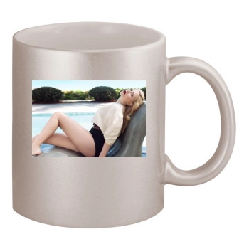 Scarlett Johansson 11oz Metallic Silver Mug