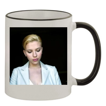 Scarlett Johansson 11oz Colored Rim & Handle Mug