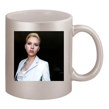 Scarlett Johansson 11oz Metallic Silver Mug