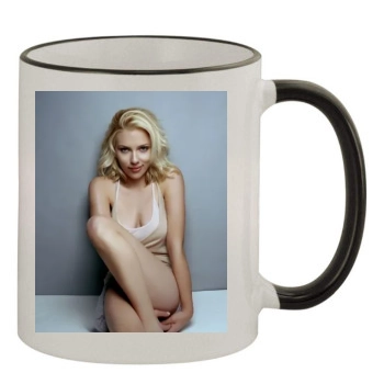 Scarlett Johansson 11oz Colored Rim & Handle Mug