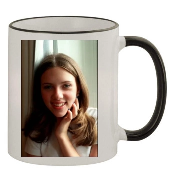 Scarlett Johansson 11oz Colored Rim & Handle Mug