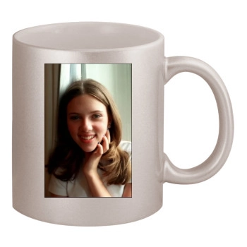 Scarlett Johansson 11oz Metallic Silver Mug