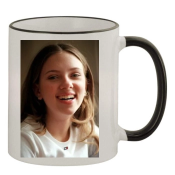 Scarlett Johansson 11oz Colored Rim & Handle Mug