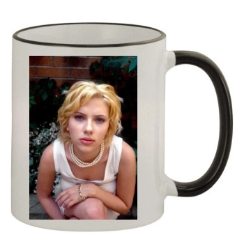 Scarlett Johansson 11oz Colored Rim & Handle Mug