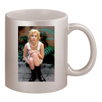 Scarlett Johansson 11oz Metallic Silver Mug