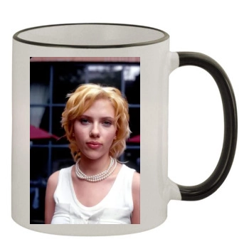 Scarlett Johansson 11oz Colored Rim & Handle Mug