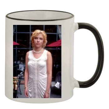 Scarlett Johansson 11oz Colored Rim & Handle Mug