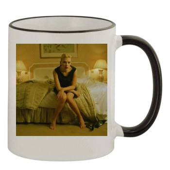 Scarlett Johansson 11oz Colored Rim & Handle Mug