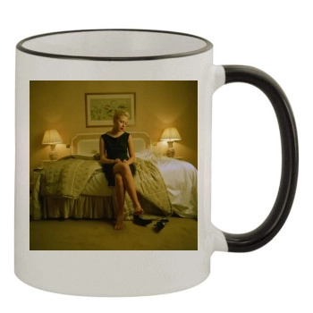 Scarlett Johansson 11oz Colored Rim & Handle Mug