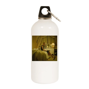 Scarlett Johansson White Water Bottle With Carabiner