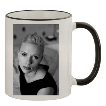 Scarlett Johansson 11oz Colored Rim & Handle Mug